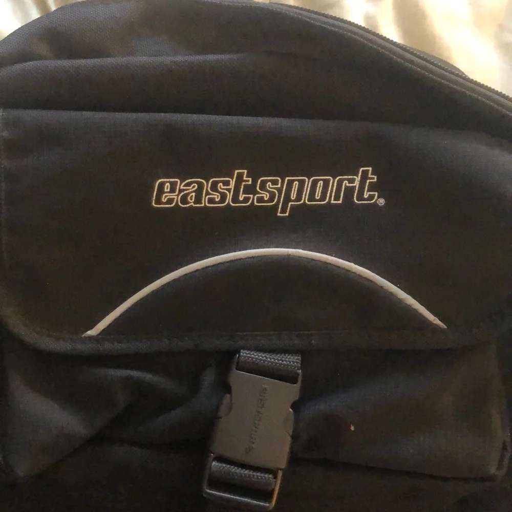 Eastsport Black Backpack Durable Everyday Design